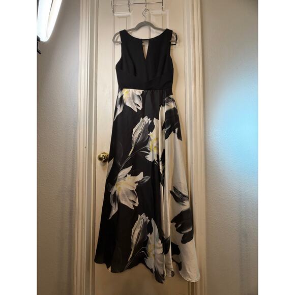 Coast Black and White Fabian Print Maxi Dress - US Size 12 - Picture 2 of 16